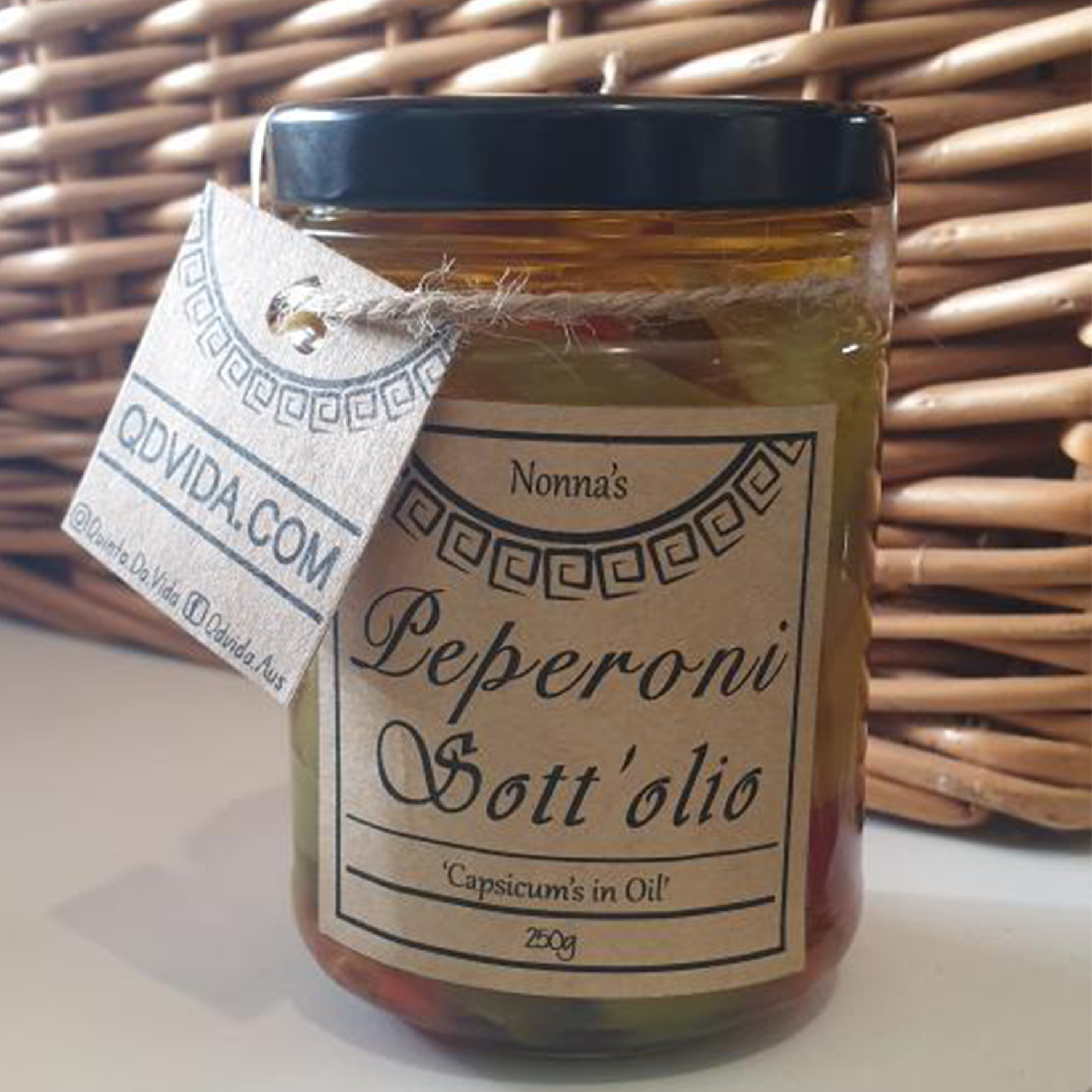Capsicums in Oil Jar